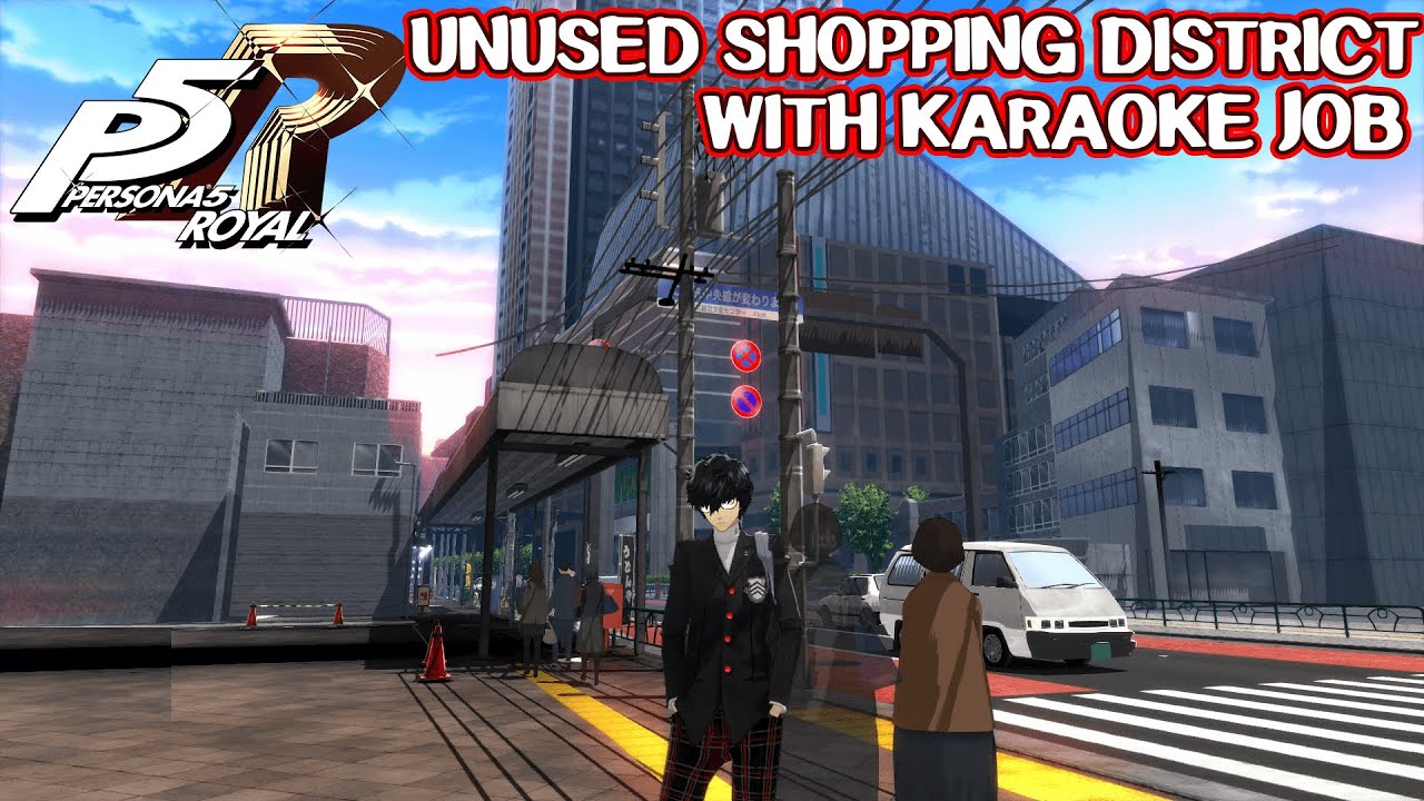 Unused shopping district area - Persona 5 Royal