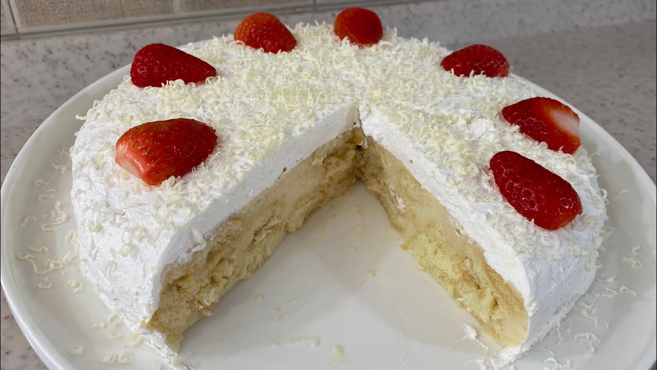 Kjo Ëmbëlsirë njihet si Ëmbëlsira më Kremoze në Botë , pa Pjekje dhe Shum Leht përgaditet 🥰