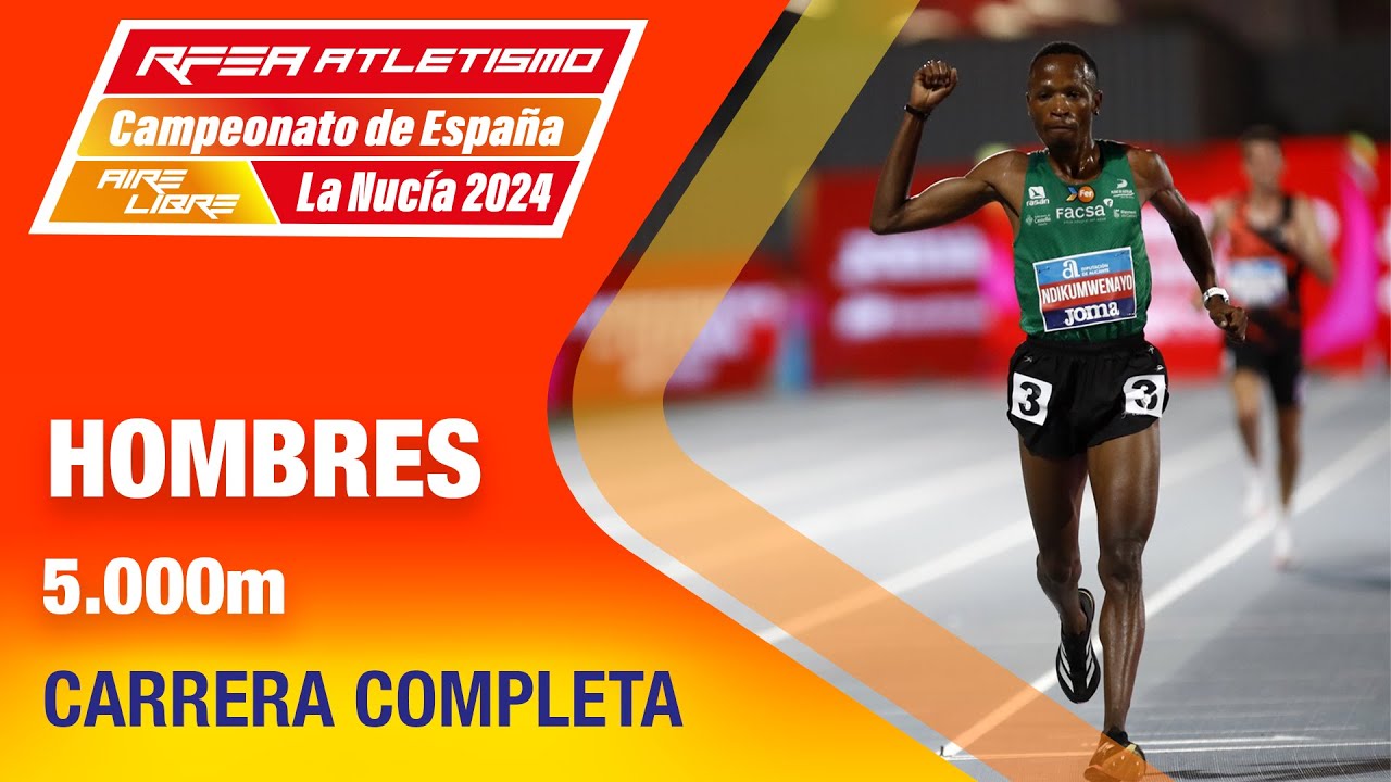Final 5000m Masculino - Campeonato de España La Nucía 2024 - Thierry Ndikumwenayo