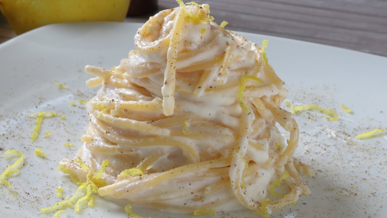 Spaghetti al Limone con Ricotta e Pecorino