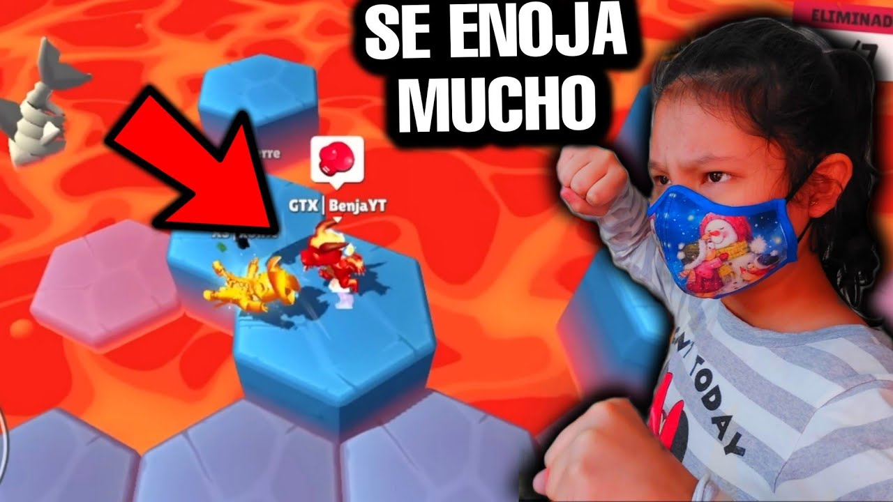 IGNORO A MI HERMANA DURANTE TODA LA PARTIDA EN STUMBLE GUYS Y ASÍ REACCIONO!! 🤬