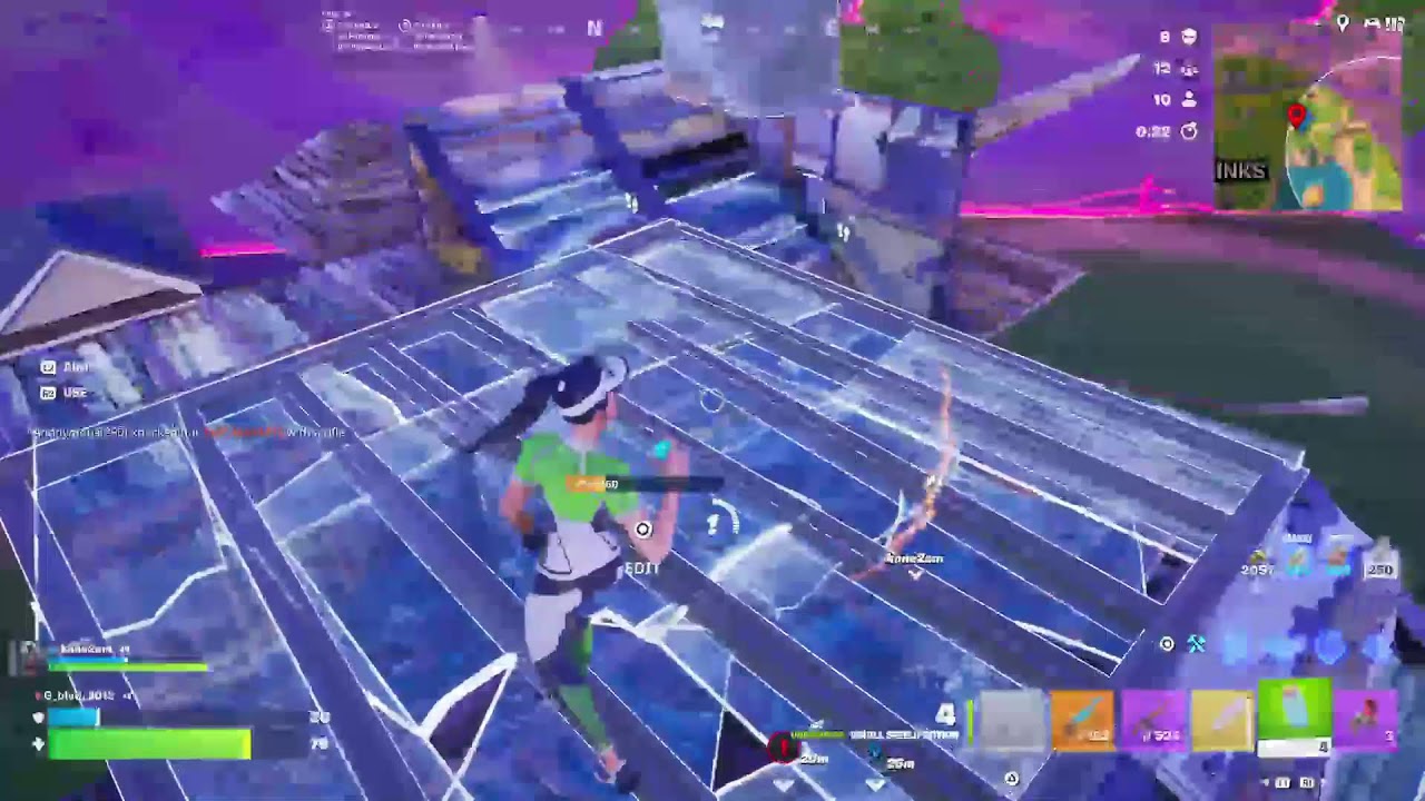 Playing games on fortnite