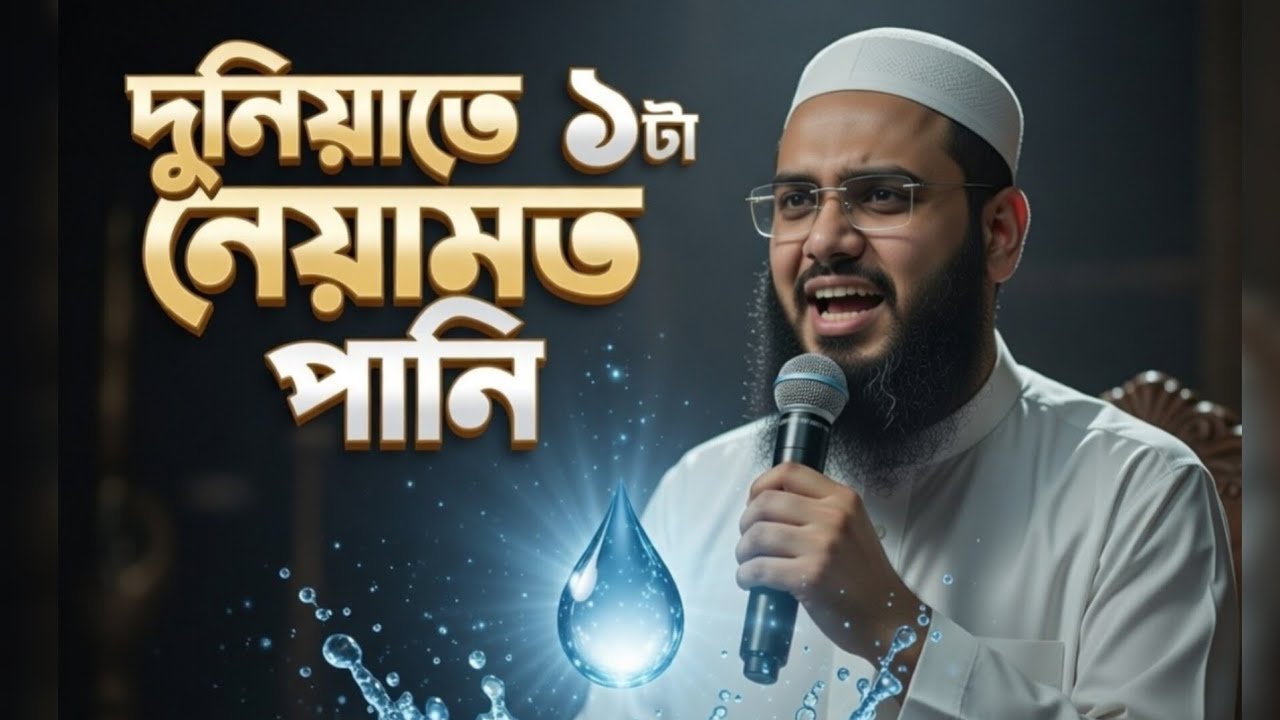 দুনিয়াতে ১টা নেয়ামত পানি নিয়ে ওয়াজ | Maulana Abdur Rahman Jami