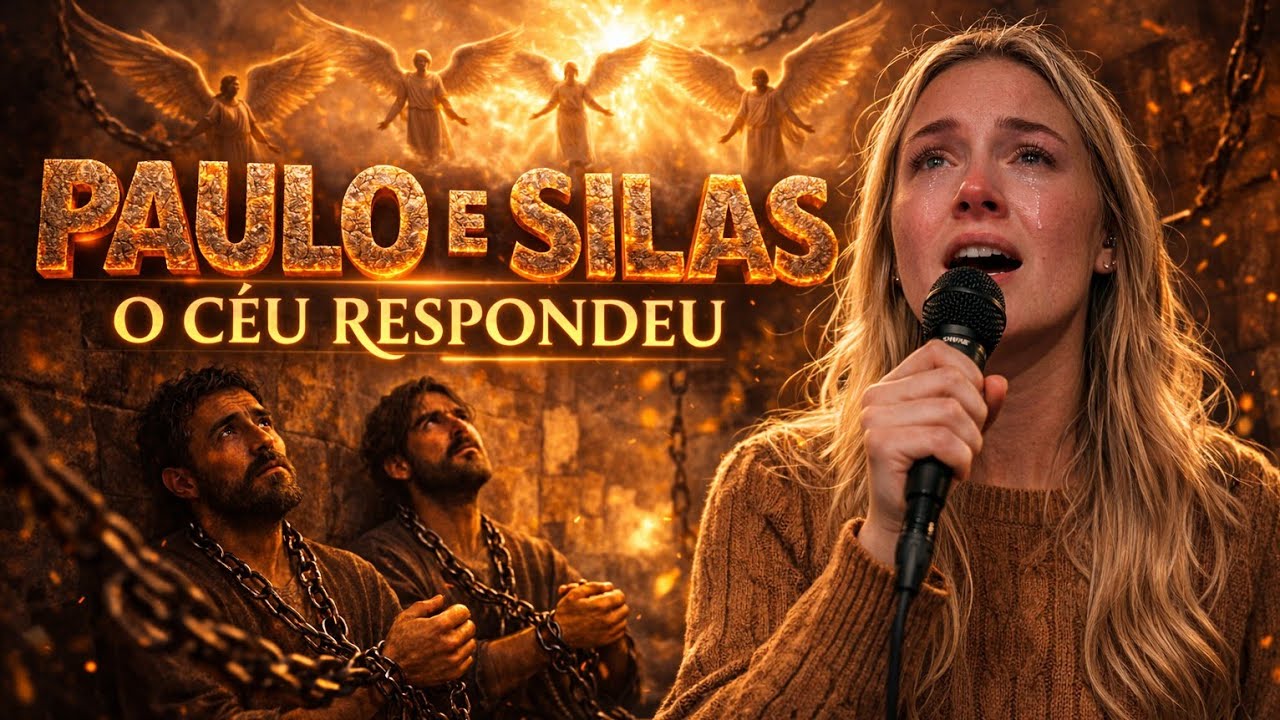 POV: meia-noite na prisão, e Paulo e Silas começam a louvar