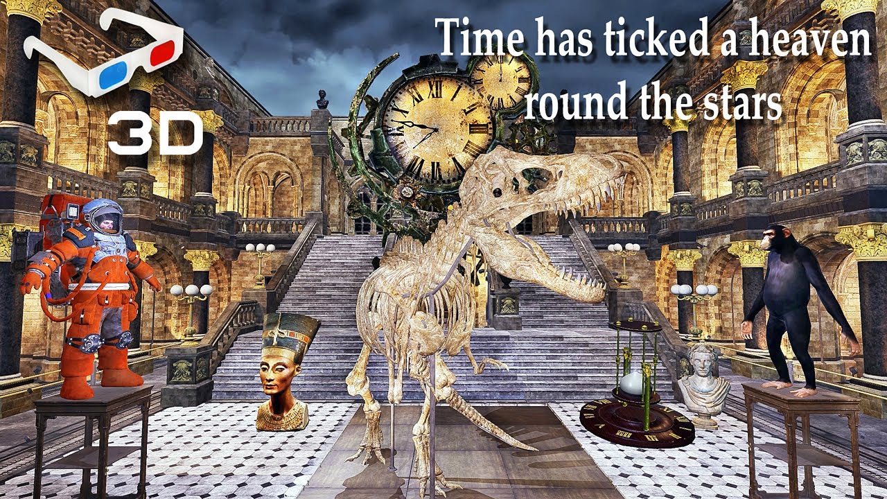 Time Has Ticked a Heaven Round the Stars 3D Anaglyph Full HD Video animation by Nearly Dark