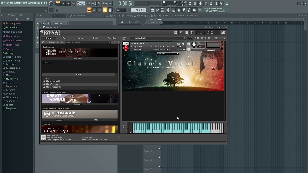 Clara's Vocal - KONTAKT library - sound check (no talking)