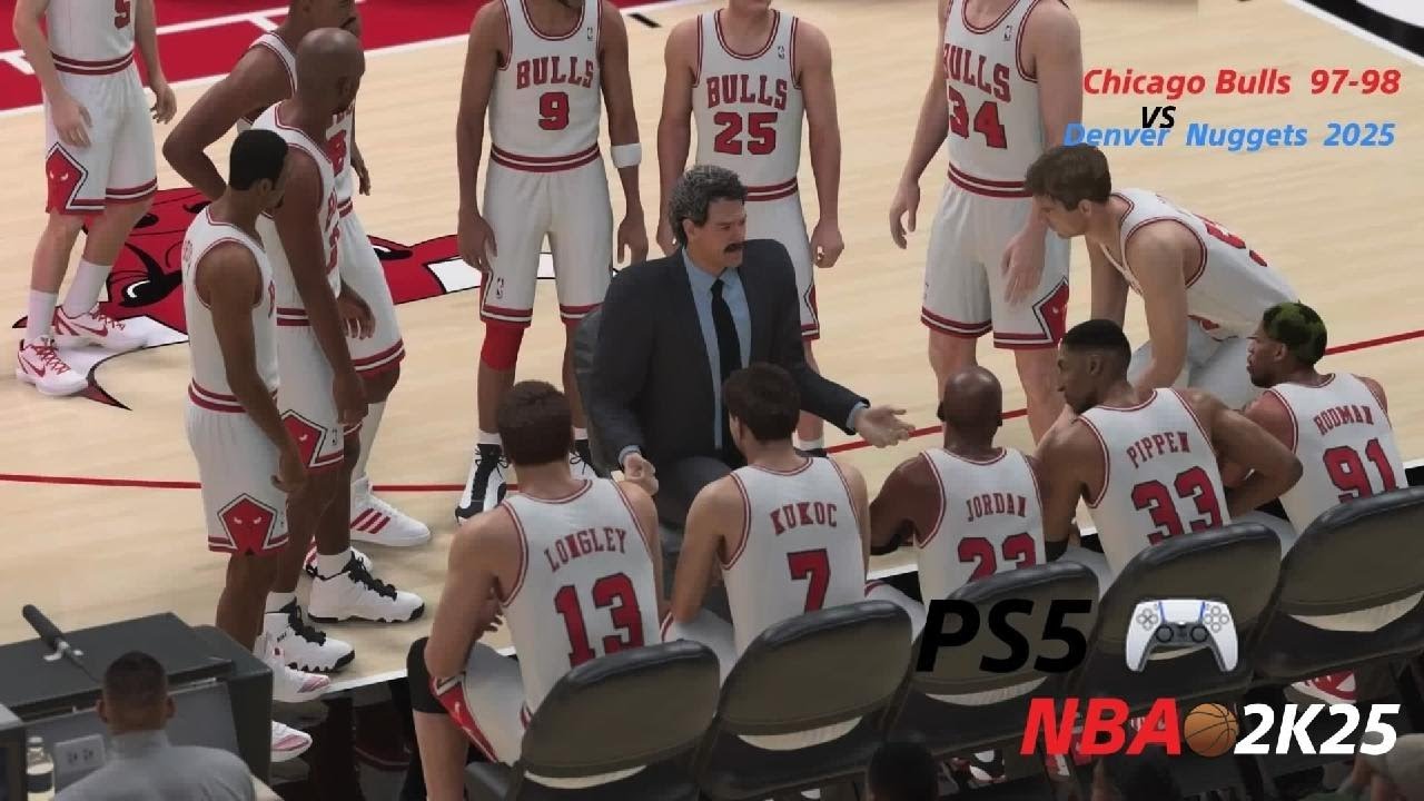 🎯 Chicago Bulls 97-98 vs Denver Nuggets 🏀 | NBA 2K25 PS5 w/ Random Player #MichaelJordan #2k #Jordan