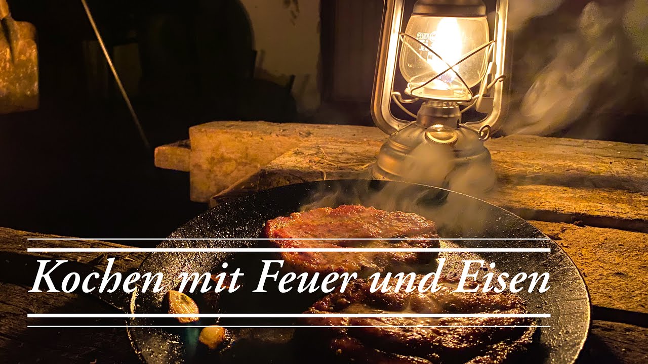 Kochen, Grillen, BBQ mit Feuer und Eisen 🔥🥩 Feuer Eisen Fleisch