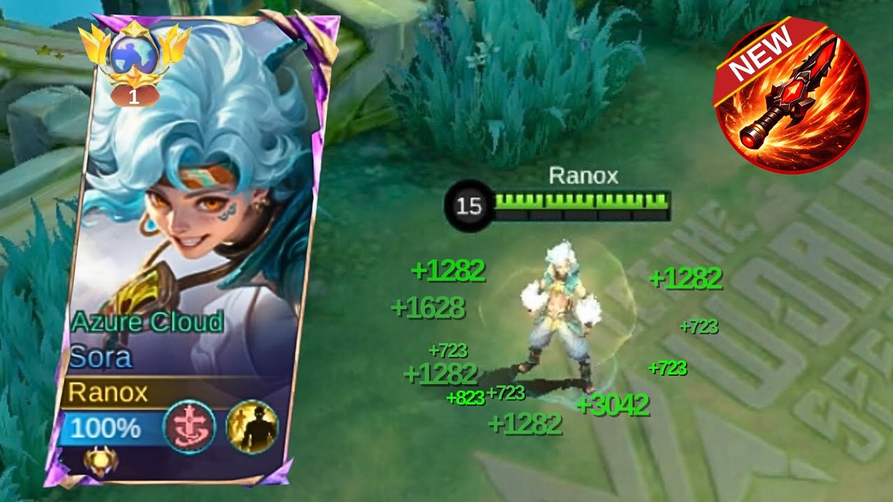 MOONTON THANKYOU FOR NEW SORA UNLI SUSTAIN BUILD!! (100% broken) - Mobile Legends