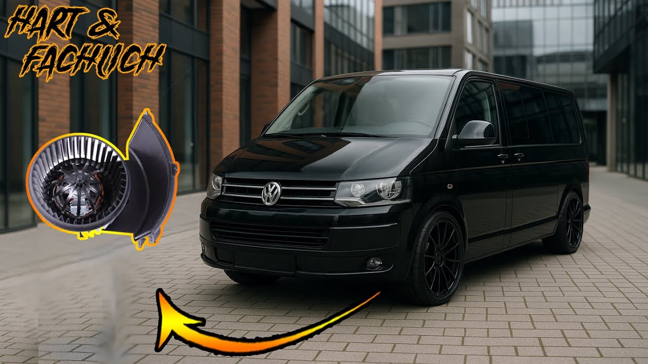 VW T5 Multivan ► Gebläsemotor ausbauen - Gebläse Vorn