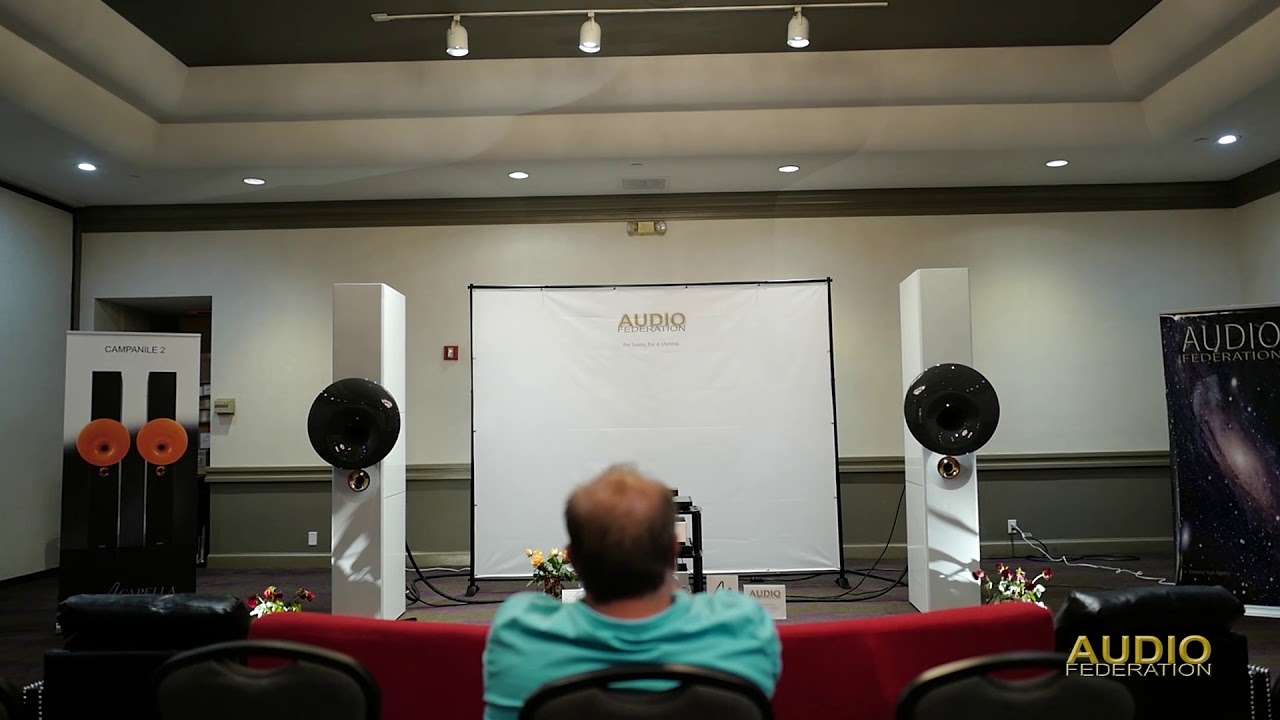 Audio Federation (Acapella speakers, Audio Note, HRS) plays Take Five at Capital Audiofest 2019