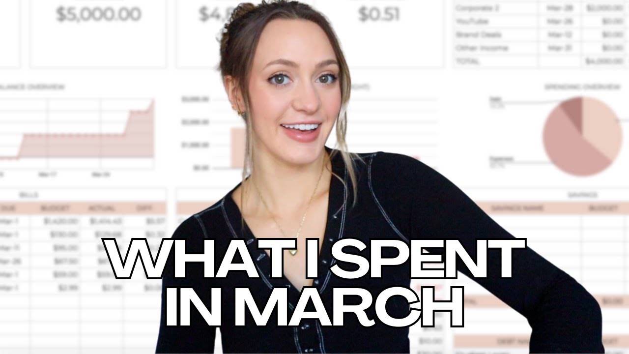 WHAT I SPEND IN A MONTH 💸 Wedding expenses, social media income, & budget with me for a new month!