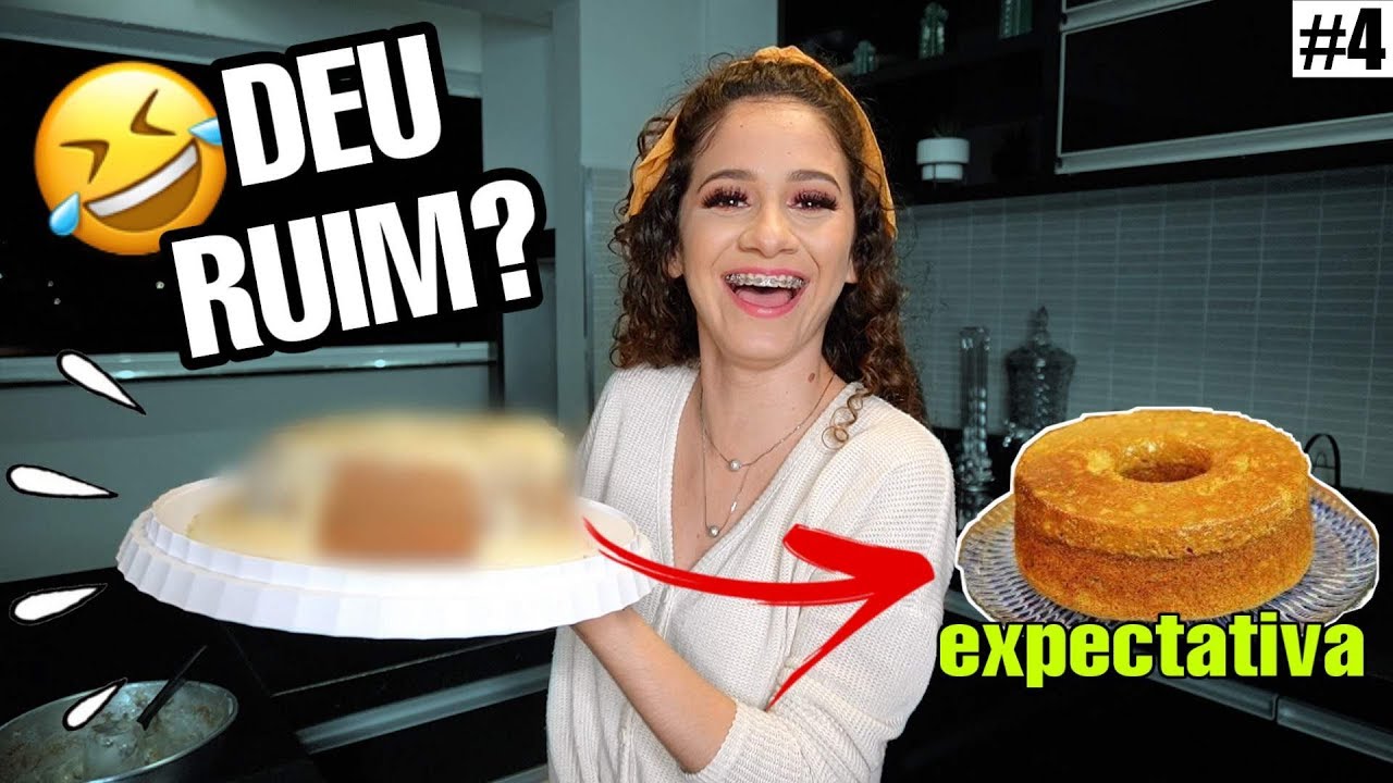 TENTEI FAZER UM BOLO DE CHURROS INVERTIDO! *marido jogou praga
