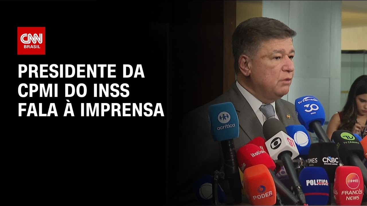 Após STF vedar dados de Vorcaro, presidente da CPMI do INSS fala à imprensa | LIVE CNN