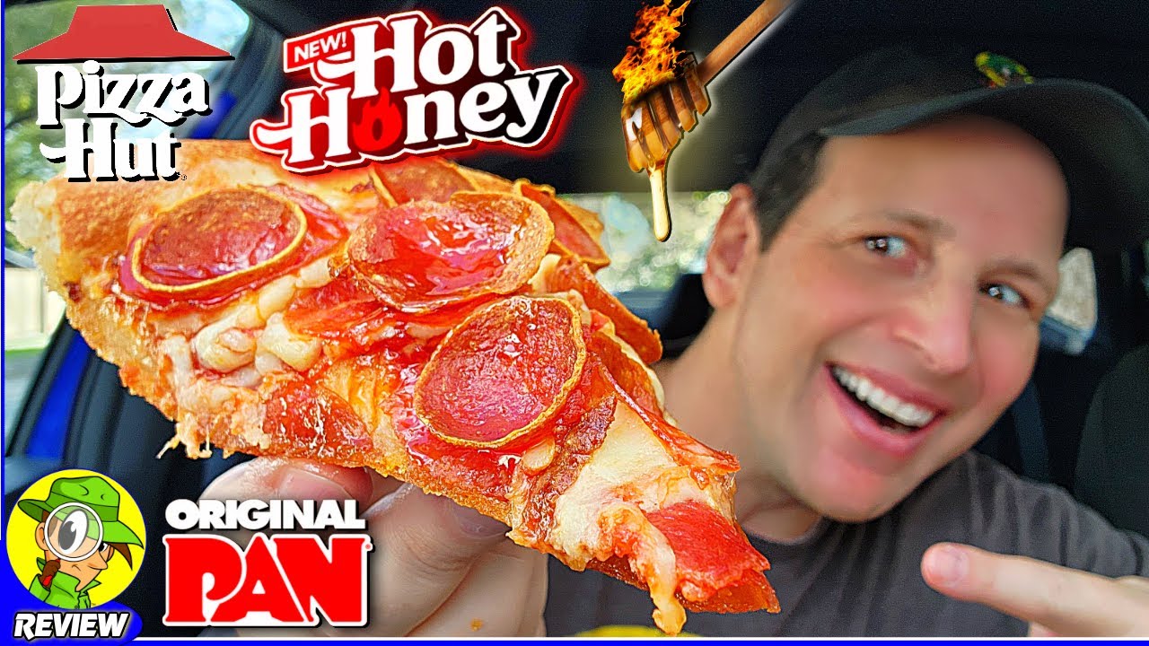 Pizza Hut® HOT HONEY DOUBLE PEPPERONI PIZZA Review 🍕🔥🍯🐖 Original Pan® Crust! 🤩 Peep THIS Out! 🕵️‍♂️