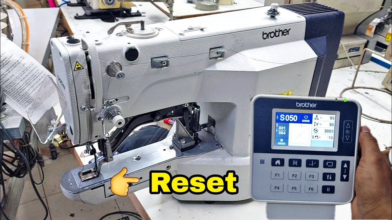 how to reset brother KE430HS-03 sewing machine hindi video