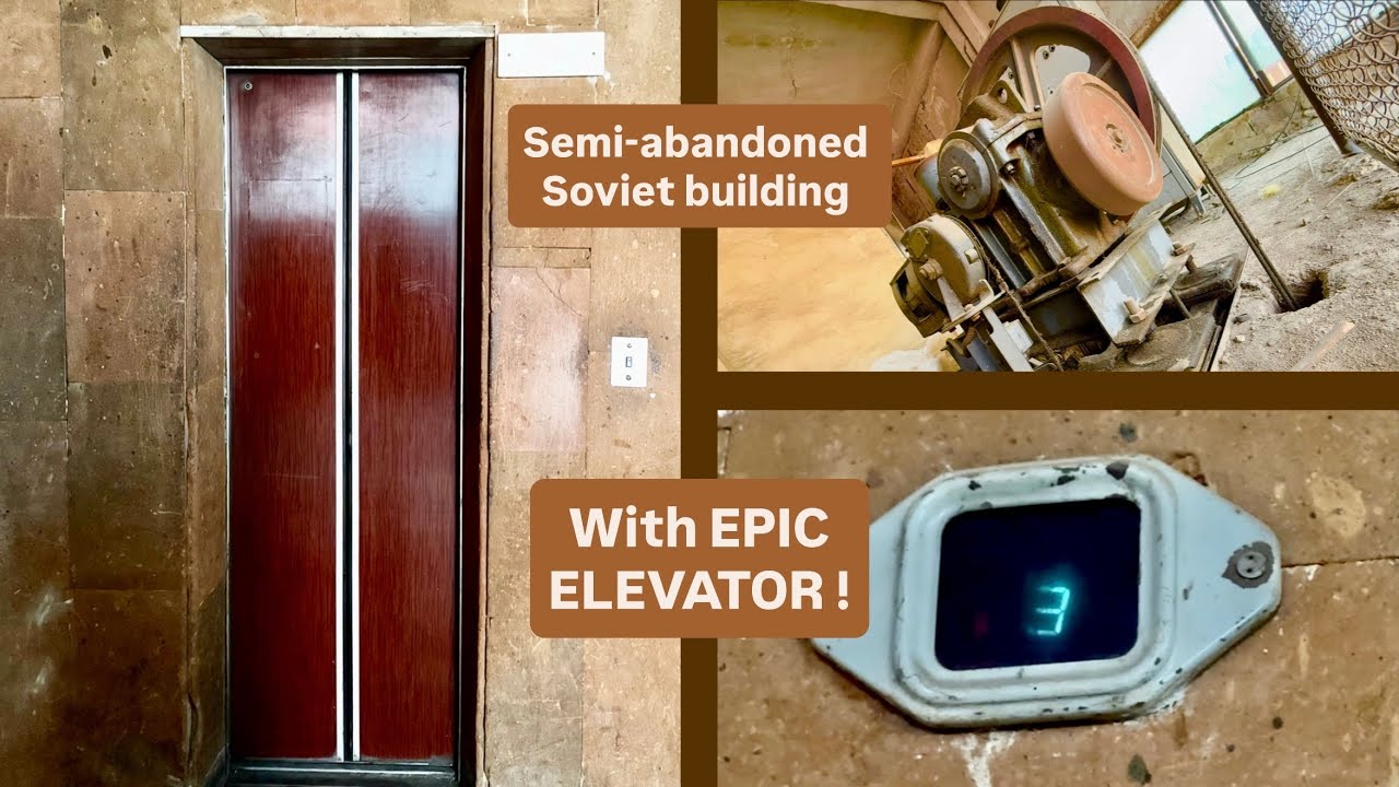 Soviet elevators in an almost abandoned building! (pop-out fixtures)