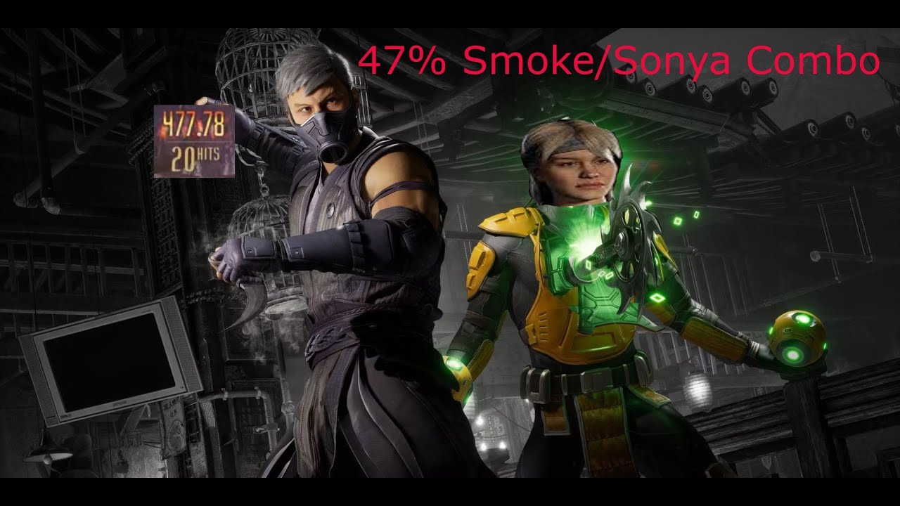 MK1: Easy 47% Smoke/Sonya Combo