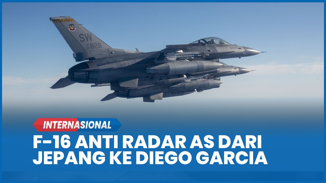 Enam F-16 Pemburu Radar AS dari Jepang ke Diego Garcia, Persiapan Tekan Pertahanan Udara Iran?