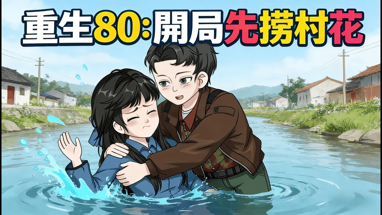 一口氣看完《重生80：開局先撈村花》他重生回到80年代，第一件事不是賺錢，而是帶著漁網去河邊「撈」老婆！成功救下溺水的村花，看他如何從二流子逆襲成全村首富！