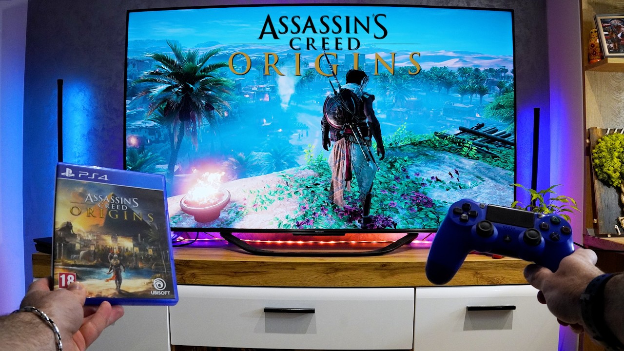 AC: ORIGINS на PS4 Slim в 2026 году | Кинематографический шедевр или устаревшая игра? |