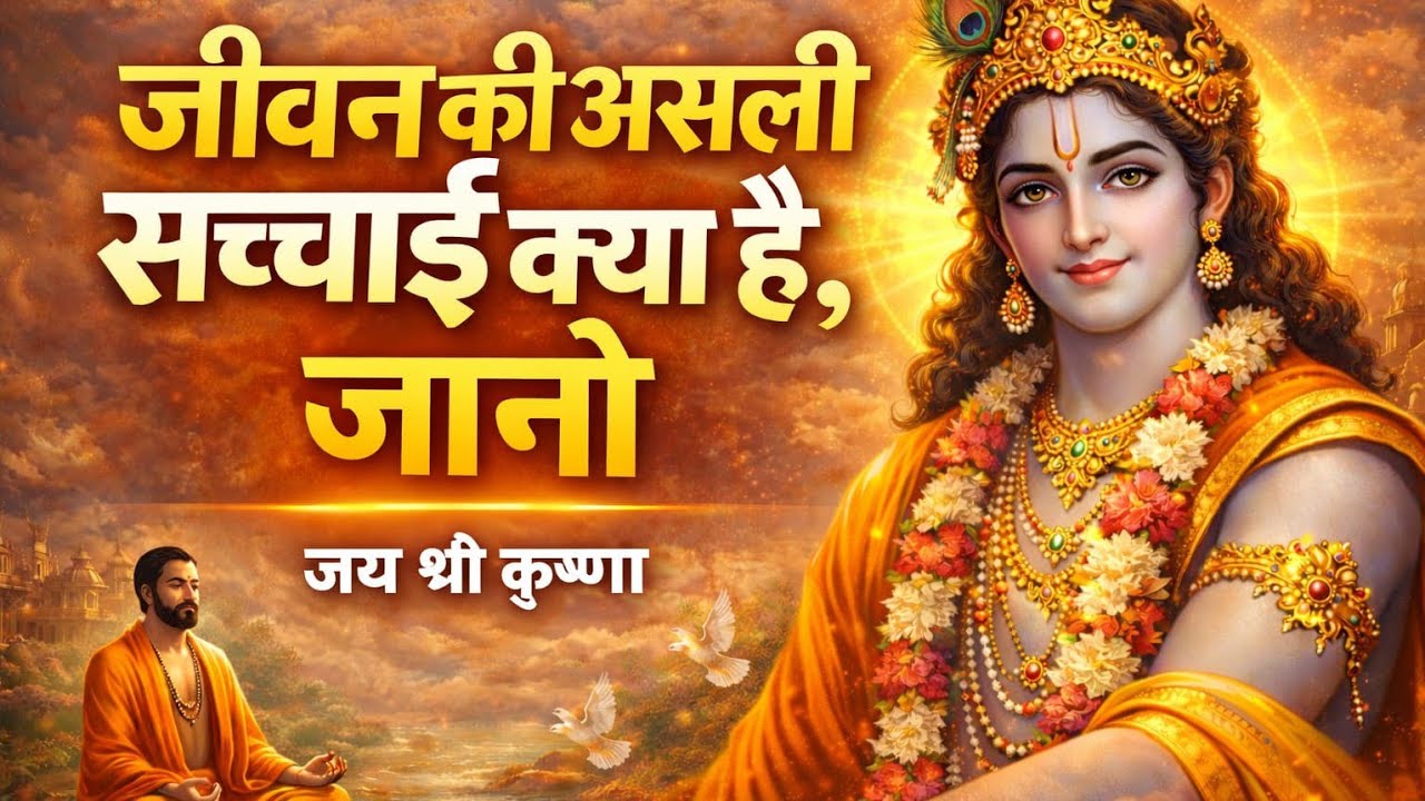 जीवन की असली सच्चाई क्या है। गीताज्ञान । #Krishna Motivational speech #gitagyan#viralvideo