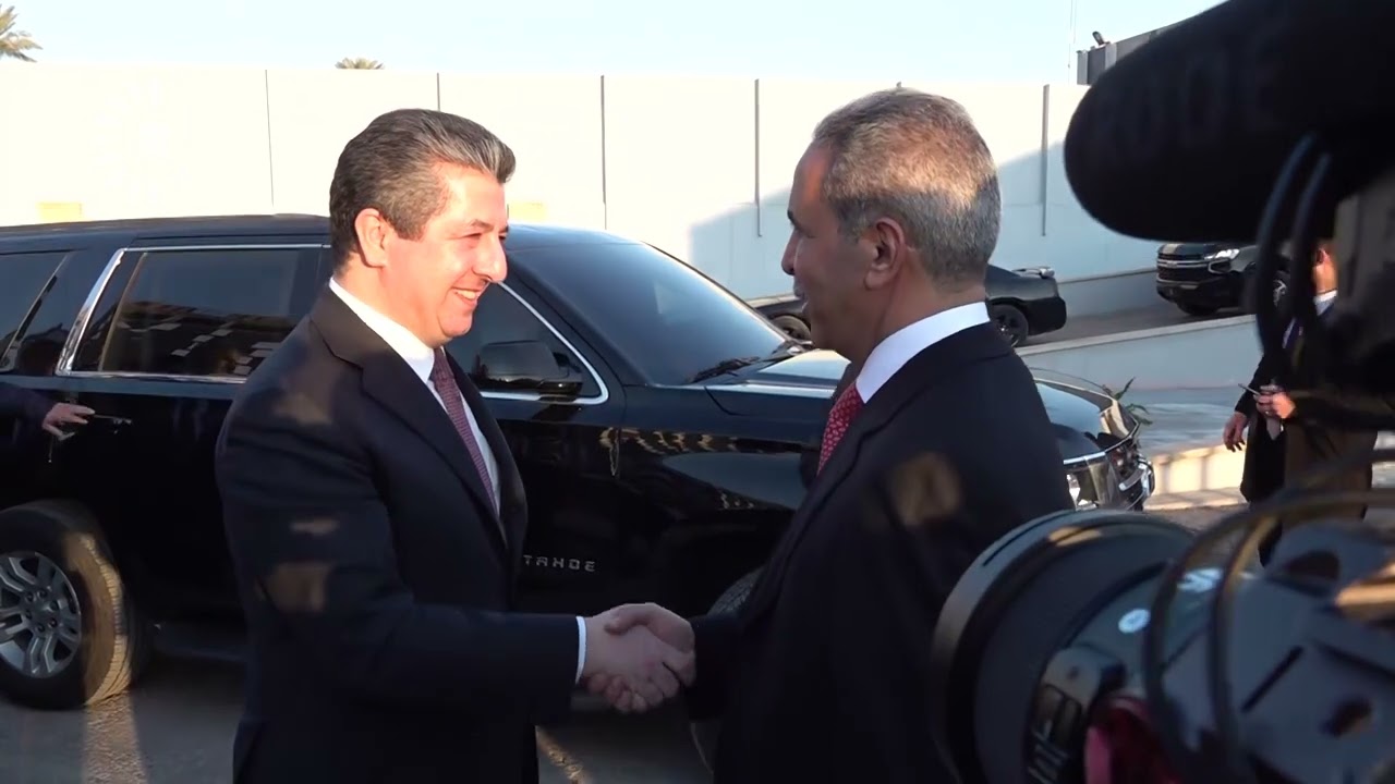 رئيس حكومة إقليم كوردستان مسروربارزاني يلتقي رئيس مجلس القضاء الأعلى العراقي فائق زيدان في بغداد