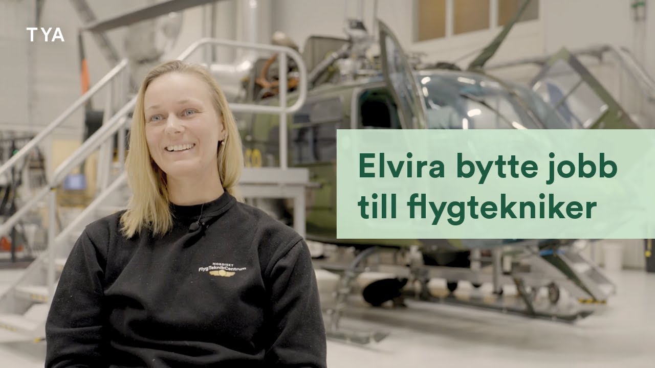 Elvira bytte jobb till flygtekniker