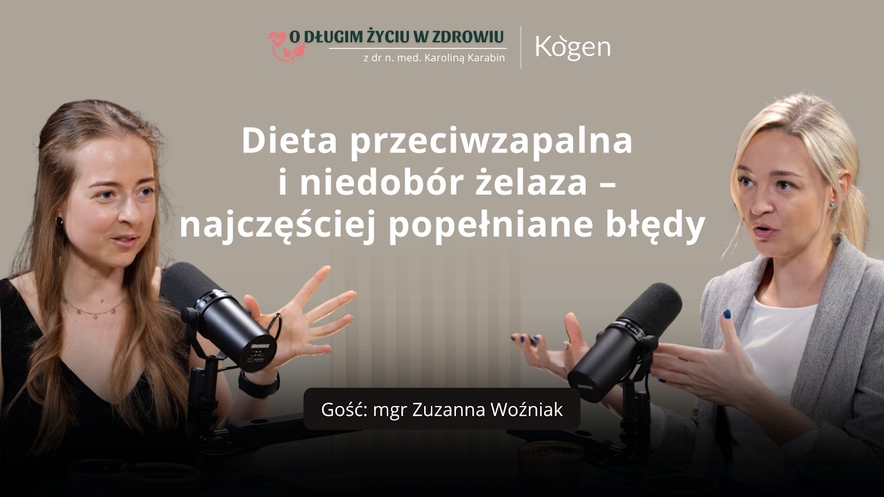 #55 Dieta przeciwzapalna i niedob&oacute;r żelaza &ndash; najczęściej popełniane błędy mgr Zuzanna Woźniak