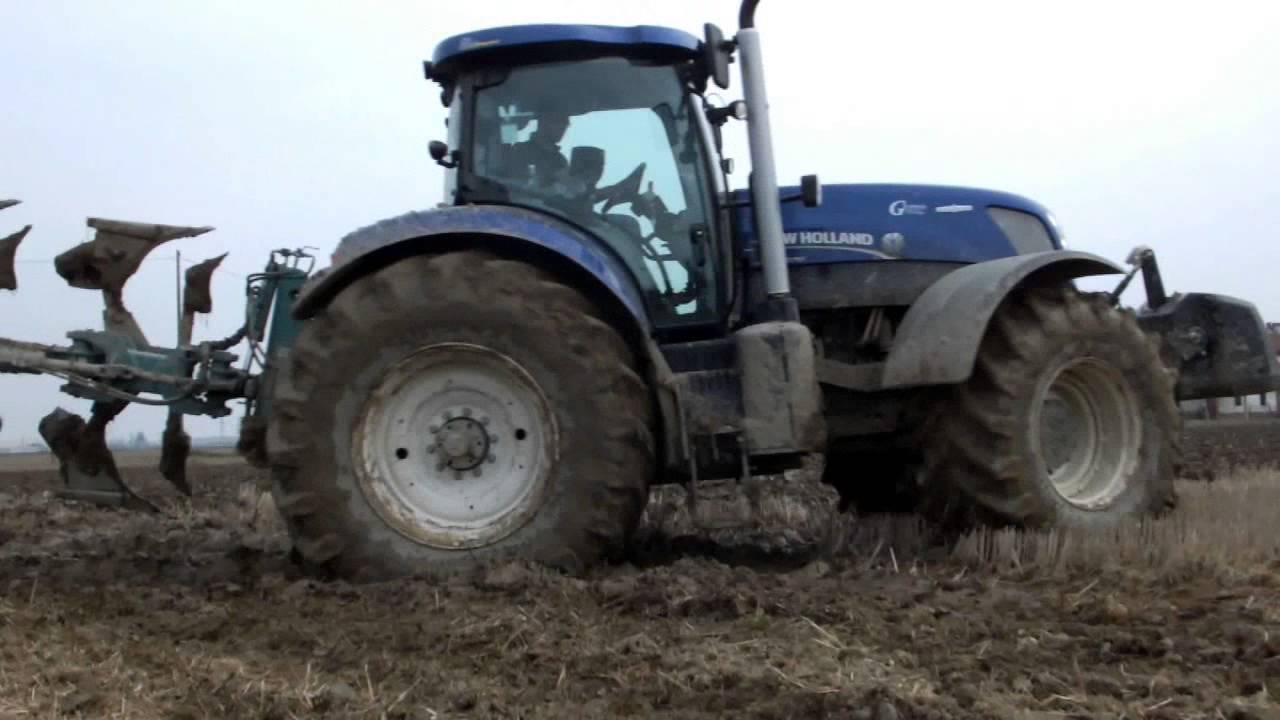 Aratura risaia: New Holland T7.270 AutoCommand Blue Power + Emmegiemme Pentavomere