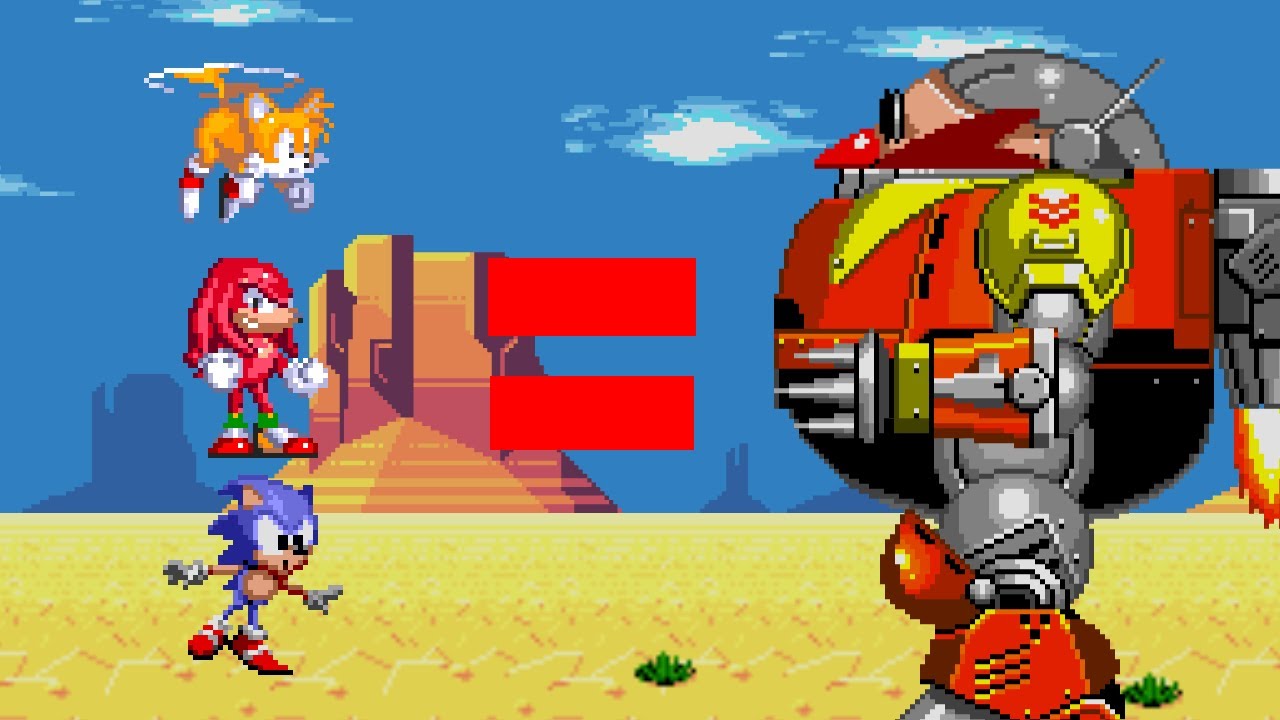 What happen if the Death Egg Robot is swap with the main Characters? Old animation remix