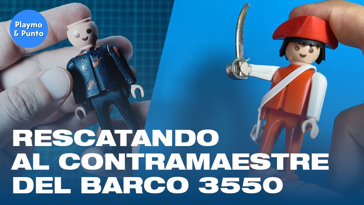 Como limpiar y restaurar un Playmobil en muy mal estado.