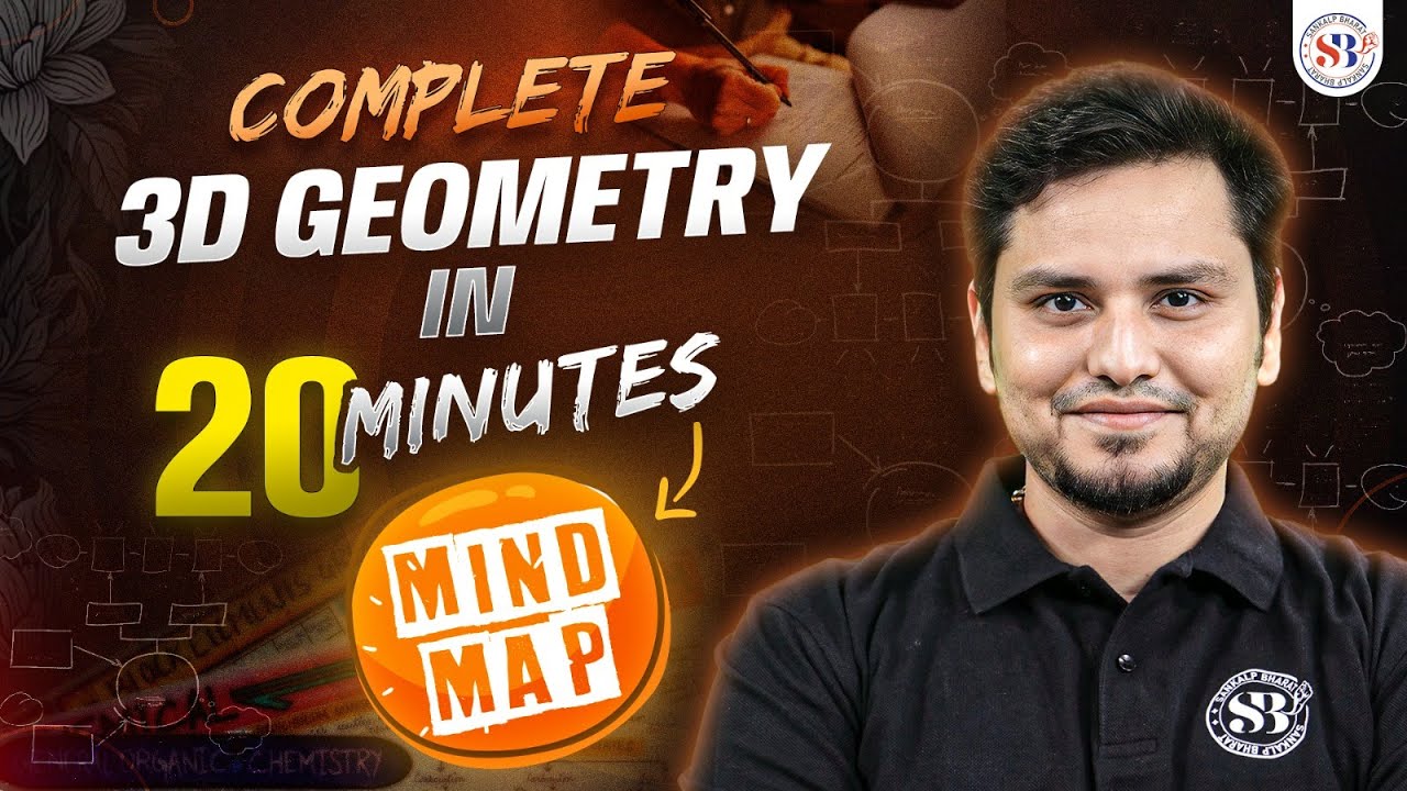 COMPLETE 3D GEOMETRY IN 20 MINUTES | MIND MAP | BALWAAN SERIES FOR JEE MAINS 2024 | MATHS BY MSM SIR