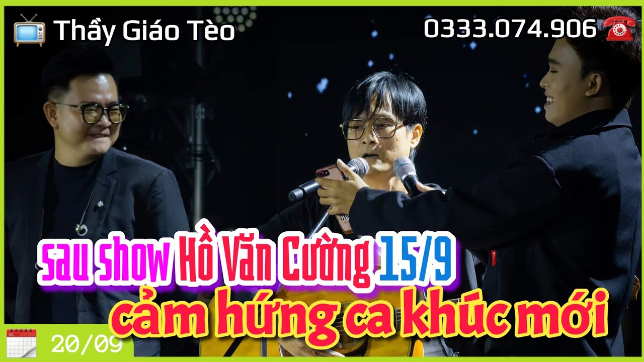 Show Hồ Văn Cường 15/9 đậm t&igrave;nh người: tiếp nối cảm hứng ca kh&uacute;c mới nhạc sĩ Nguyễn Nhất Huy