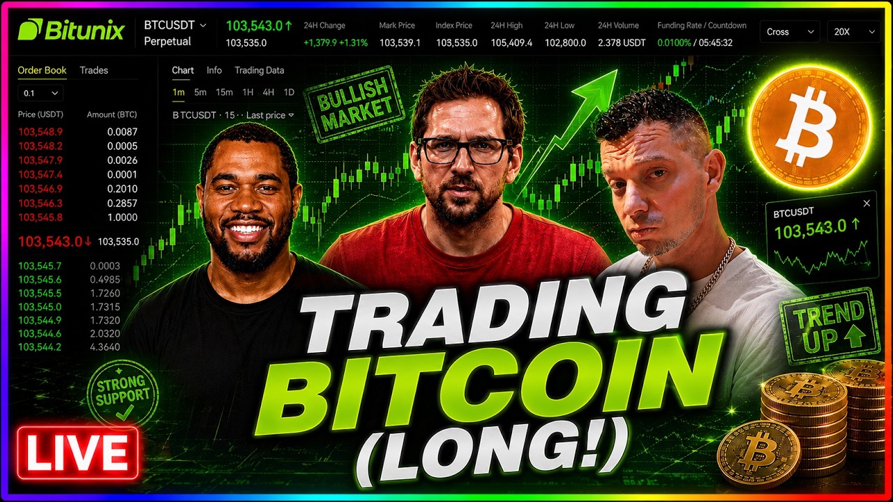 Bitcoin Legendary Long! Live Trading & TA