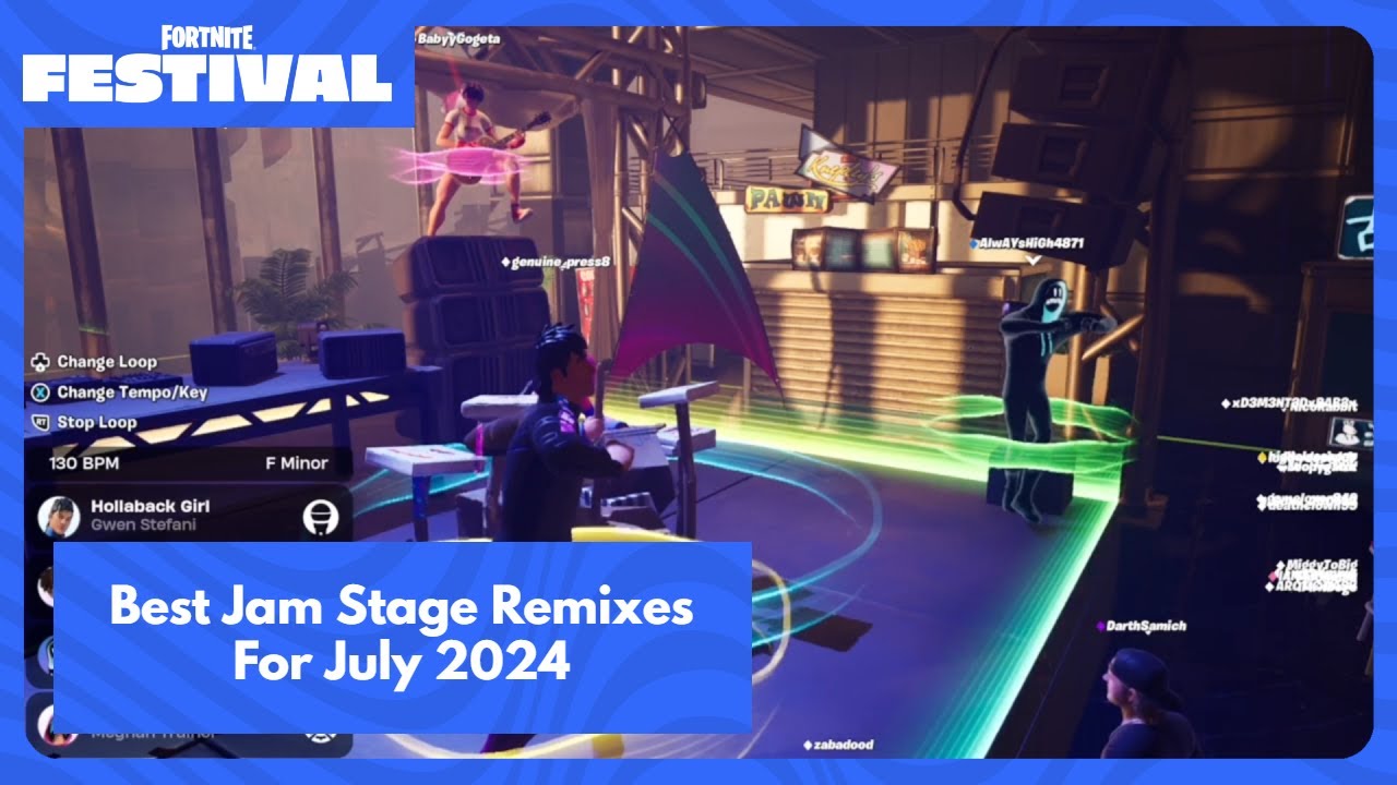 Best Jam Stage Remixes For July 2024 - Fortnite Festival