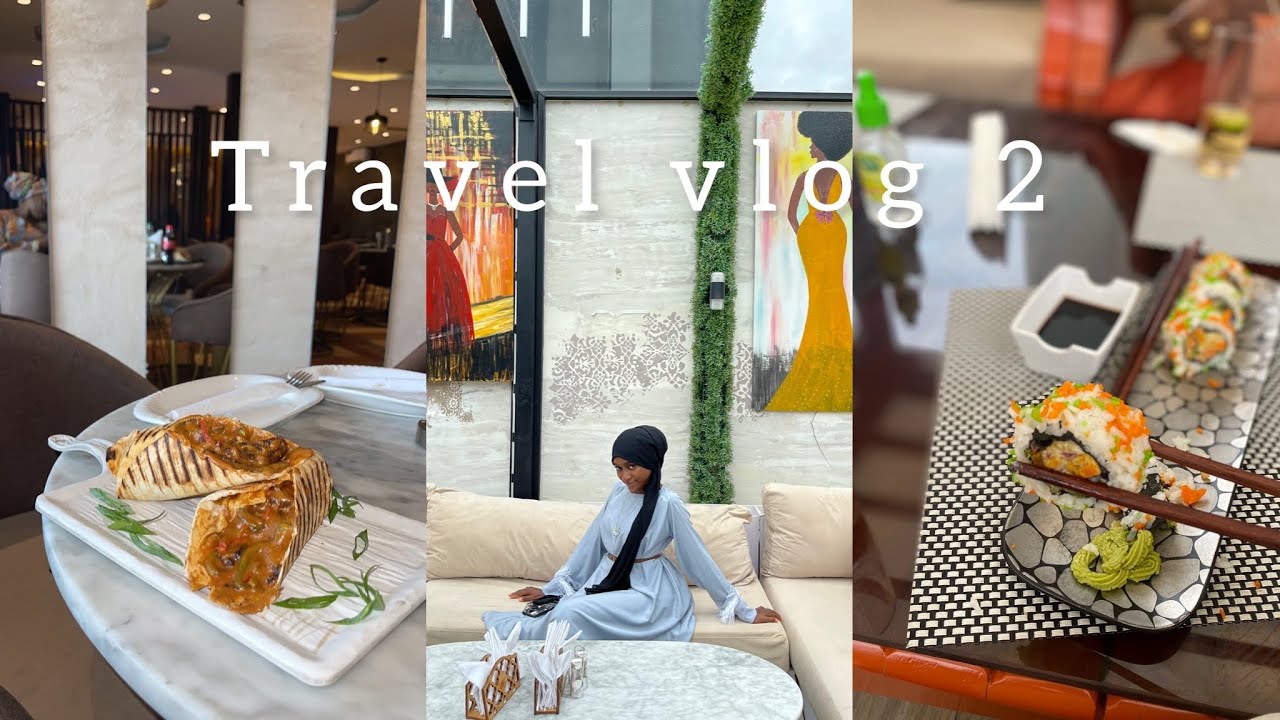 Travel vlog 2 / tried sushi and mexican food