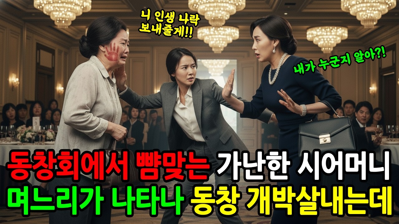 동창회에 불려나가 뺨까지 맞은 시어머니, 며느리가 대신 복수를 하는데... |오디오북|노후사연|인생사연