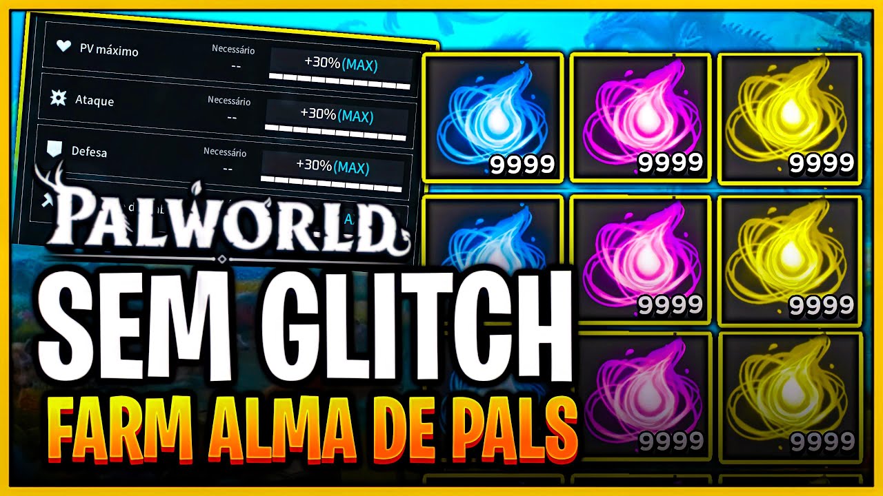 PALWORLD - SEM GLITCH COMO FARMAR ALMAS DE PALS PEQUENA, MÉDIA E GRANDE