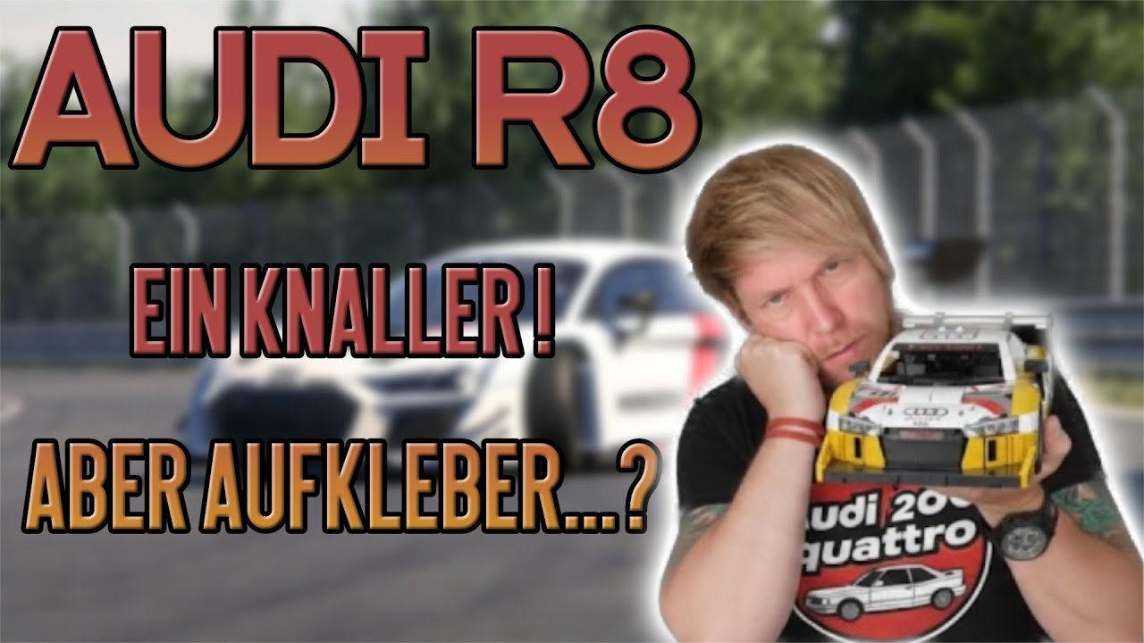 Von Mega HotWheels zu Mattel Brick Shop. Ein Schritt nach vorn mit Aufklebern? | Audi R8 LMS  JFT18