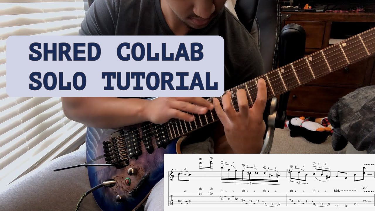 TUTORIAL for my SHRED COLLAB SOLO (w/ Technique Explanation) | Noah Crenshaw