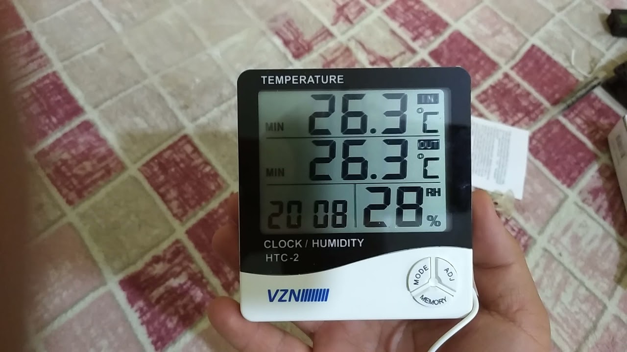 dijital termometre ve nem ölçer