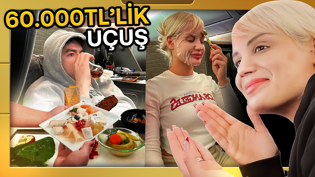 BUSINESS CLASS'TA BİR GÜN (60.000 TL'LİK UÇAK BİLETİ) #Amerika