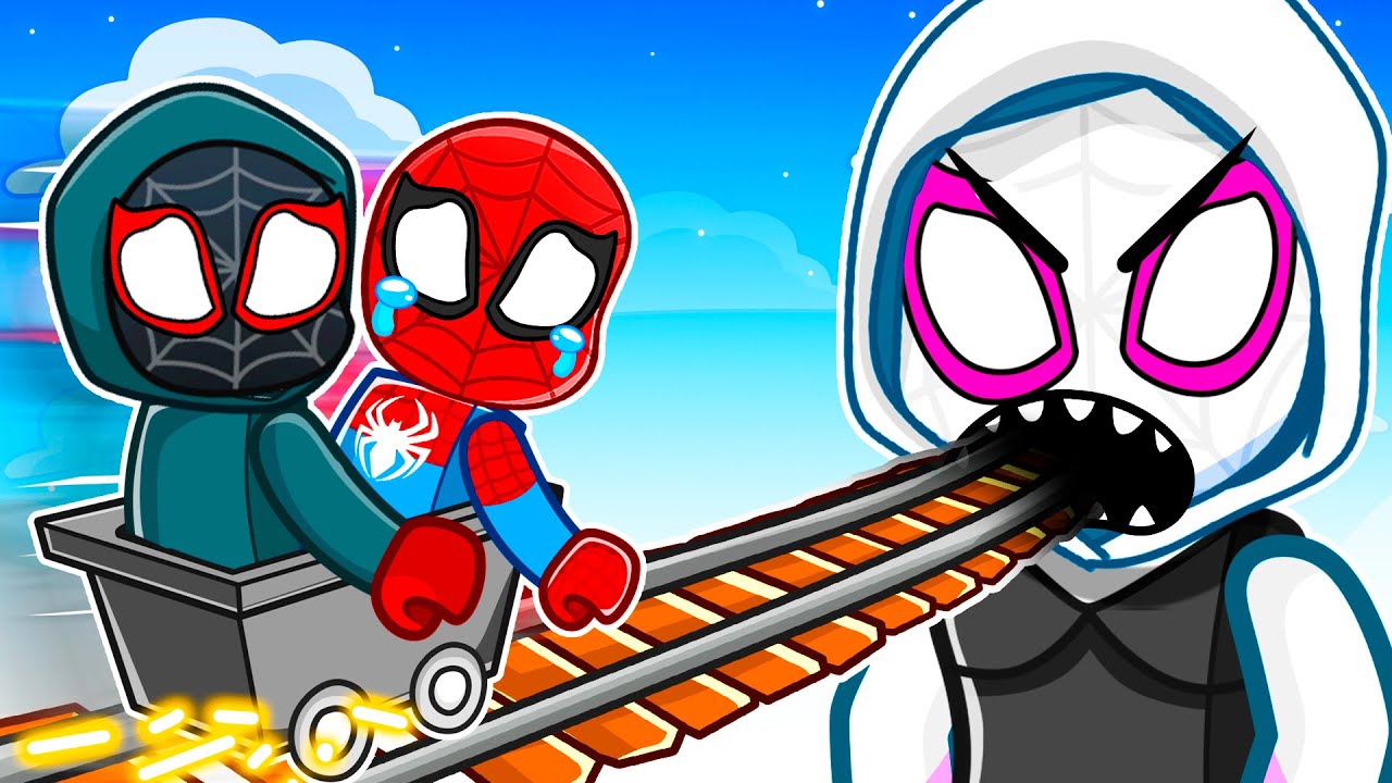 Roblox CART RIDE into SPIDER-GWEN!