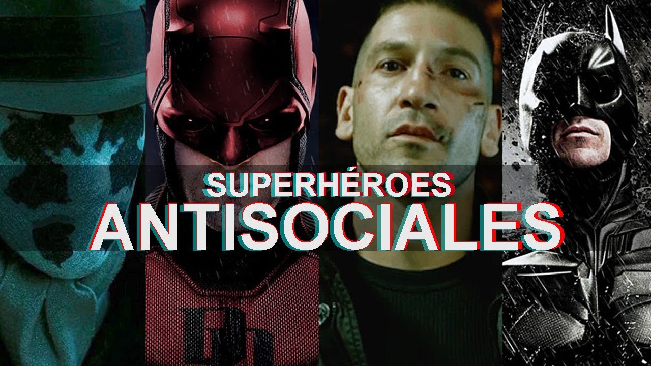 4 SUPERHÉROES ANTISOCIALES | Psicólogo analiza  Batman, Daredevil, The punisher y Rorschach | Ness