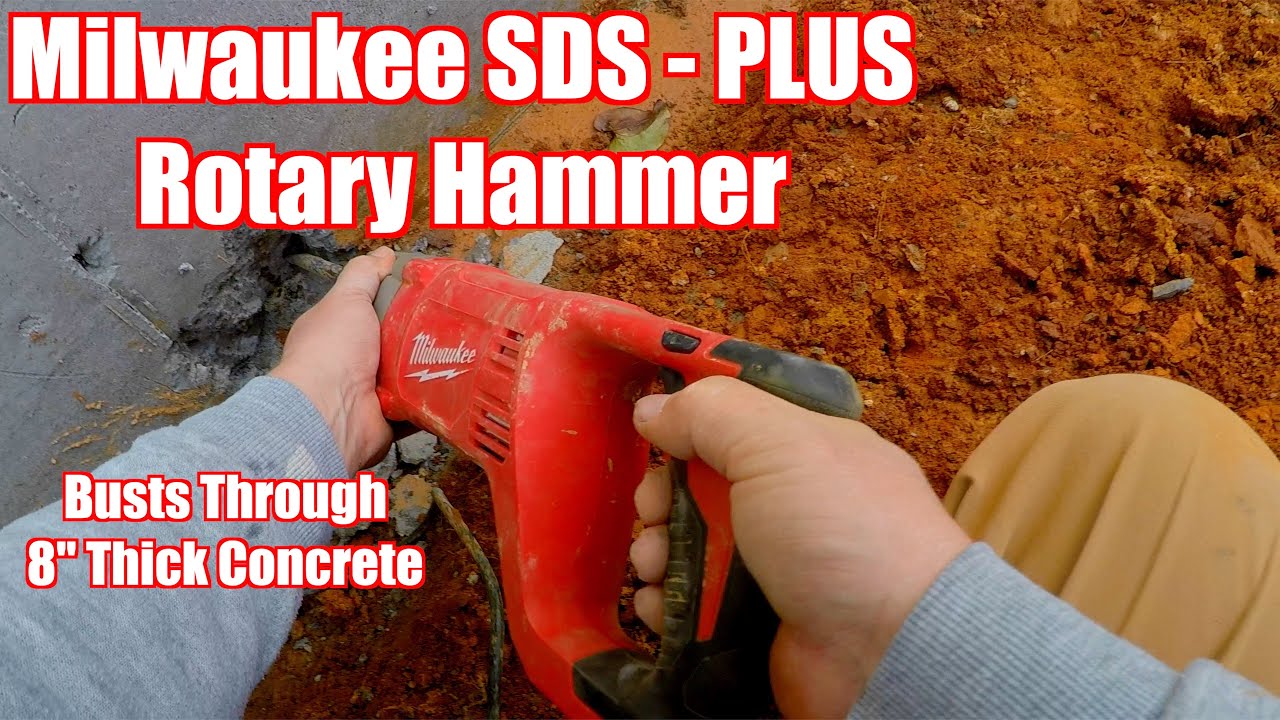 Milwaukee SDS - PLUS Rotary Hammer Busts Through 8