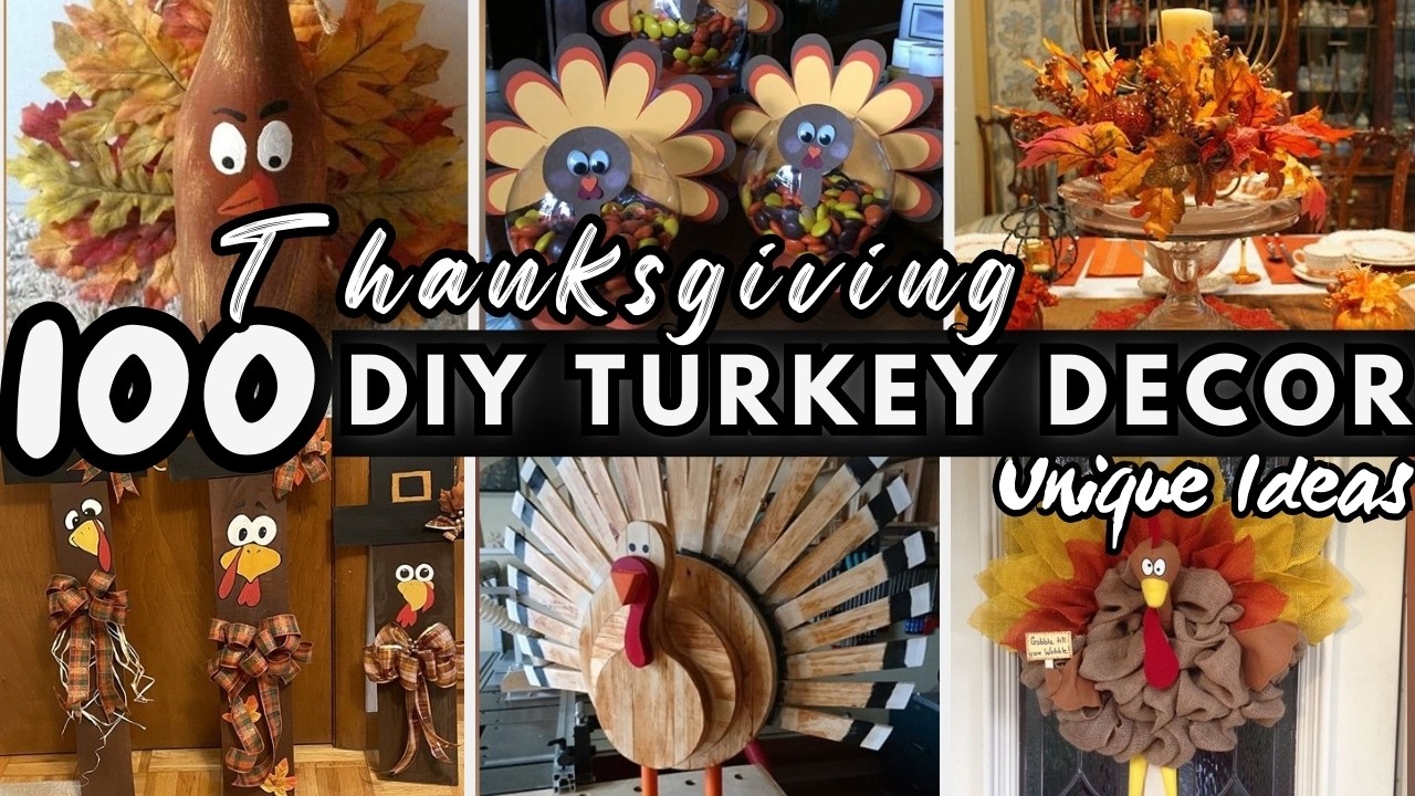 Beautiful 🦃 2025 DIY Thanksgiving TURKEY Decoration Ideas with Table & Home for Holiday