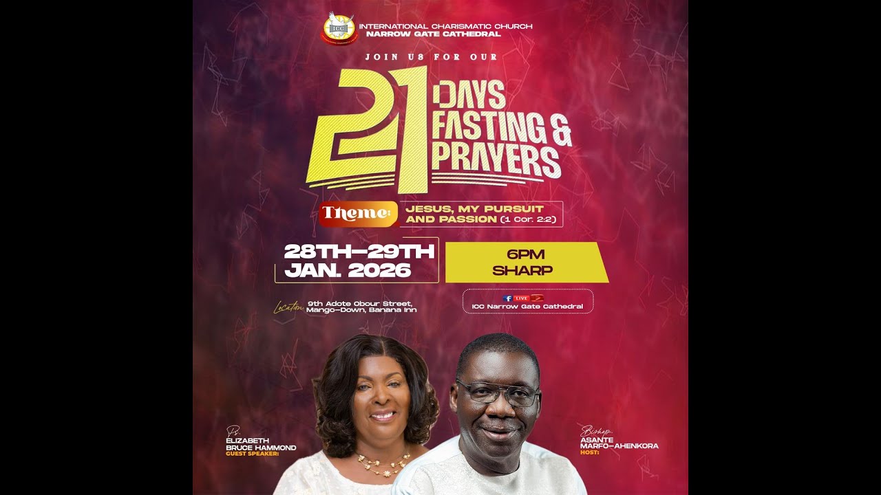 live - 21 DAYS FASTING & PRAYERS (DAY 17) WITH LADY PASTOR ELIZABETH BRUCE HAMMOND  II 28-01-2026