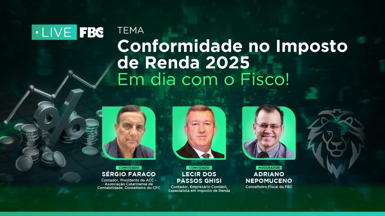Live FBC: Conformidade no Imposto de Renda 2025 – Em dia com o Fisco!