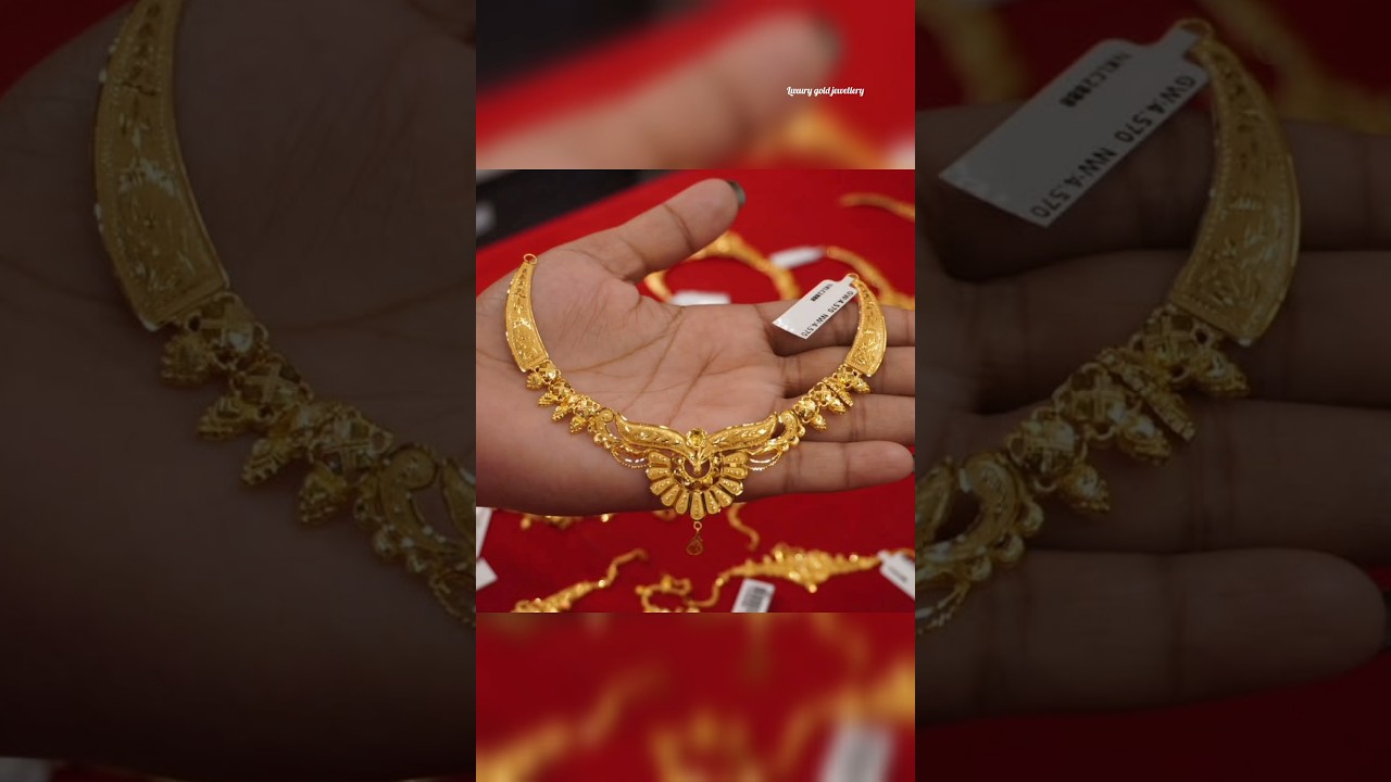 Latest gold necklace designs pictures #shorts #viralshorts #necklace #trending #jewellery